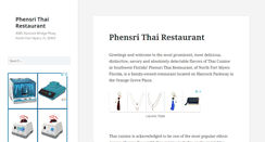 Desktop Screenshot of phensri-thai-restaurant.com